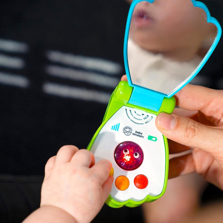 Baby Einstein, Ocean Explorers Shell Phone, sunete și lumini, 3 limbi - engleză, franceză, spaniolă, de la 6 luni Jucarii Bebe Naty Shop
