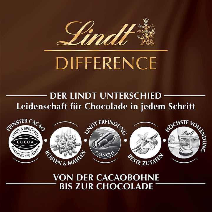 Lindt Schokolade Vollmilch Schokoladenherzen | 300 G | 15 X Zartschmelzende Alpenvollmilch Schokolade in Herzform | Schokoladengeschenk