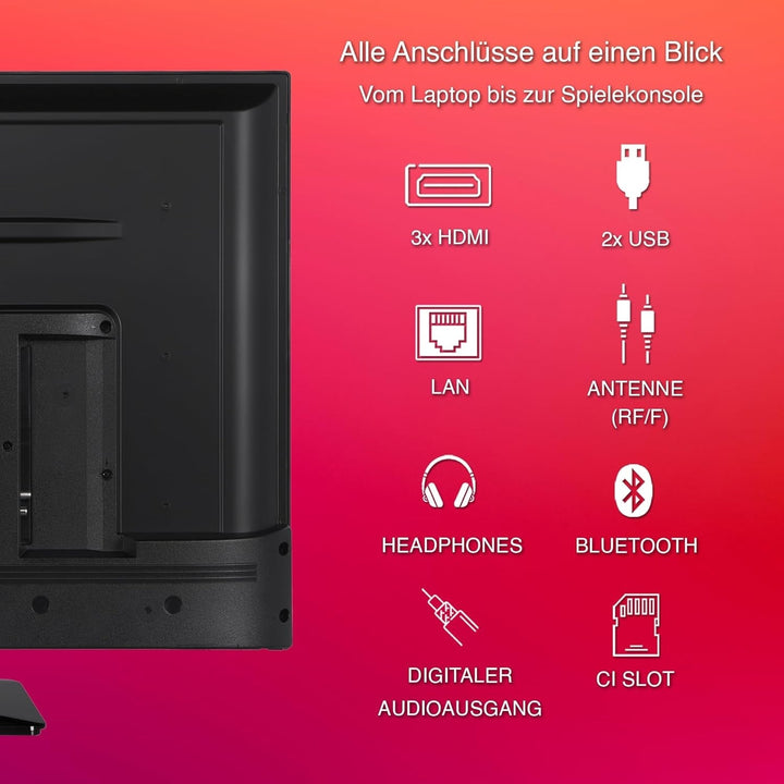 Telefunken Fernseher 50 Zoll Android Smart TV (4K UHD, HDR Dolby Vision, Triple-Tuner, Bluetooth, Dolby Atmos) D50U750X2CWI