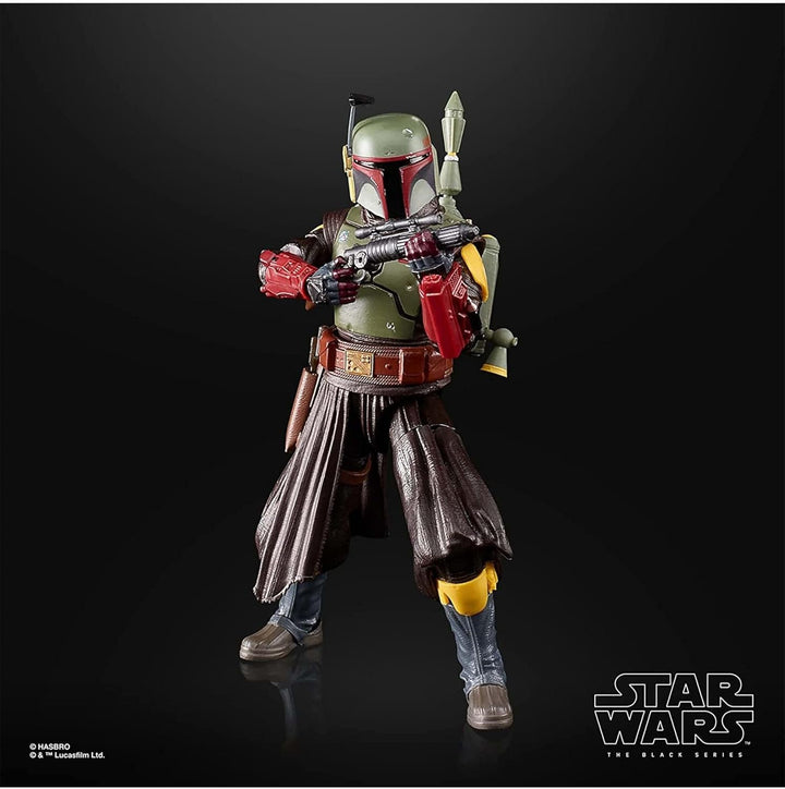 Star Wars Hasbro Seria Neagră Boba Fett (Camera Tronului): Cartea lui Boba Fett Figura de colecție, pentru copii 4+ ani, Multi, 15 cm înălțime
