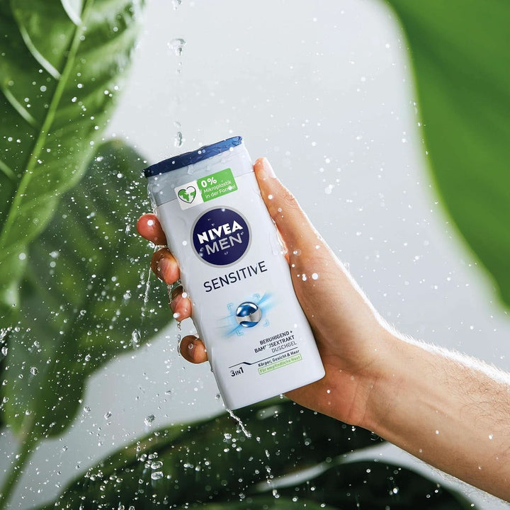 NIVEA MEN Sensitive, gel de duș neutru pentru pielea sensibilă, 250 ml