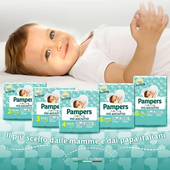 Pampers Baby Dry Junior, 176 scutece, mărimea 5 (11-25 kg)