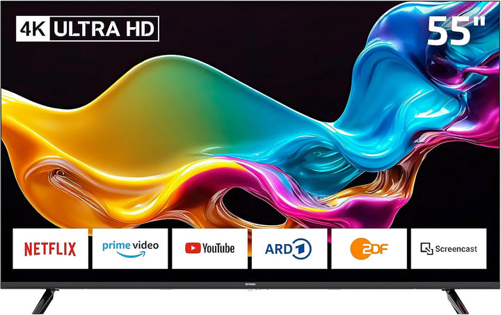 DYON Movie Smart 24 VX 60 Cm (24 Zoll) Fernseher (HD Smart TV, HD Triple Tuner (DVB-C/-S2/-T2), App Store, Prime Video, Netflix, Youtube, DAZN, Disney+) [Mod. 2023]…