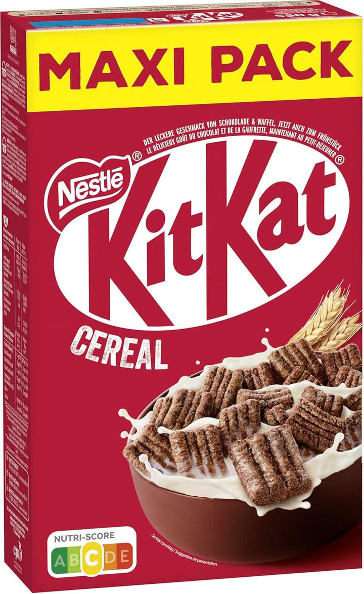 Nestlé KITKAT Cereale, cereale crocante pentru micul dejun cu napolitane Kitkat, pachet 8 x 550 grame