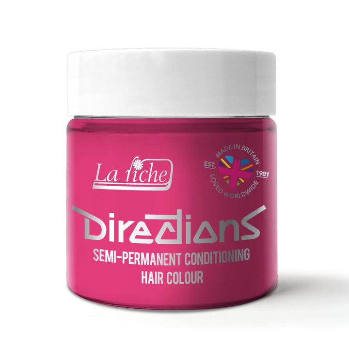 Culoare de păr semipermanentă Directions 88ml - Fluorescent Orange Vopsea pentru par Naty Shop Garoafa roz 100 Ml (1 pachet)