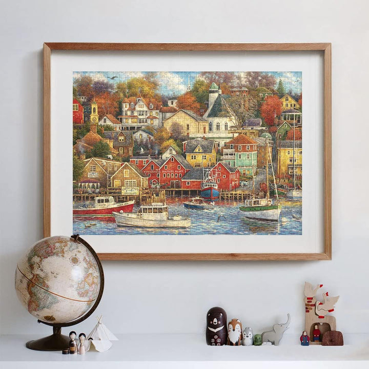 Clementoni - 31685 Collection Puzzle - Good Times Harbor - Puzzle 1500 piese de la 14 ani, puzzle pentru adulti cu obiecte ascunse, joc de indemanare pentru intreaga familie, mediu