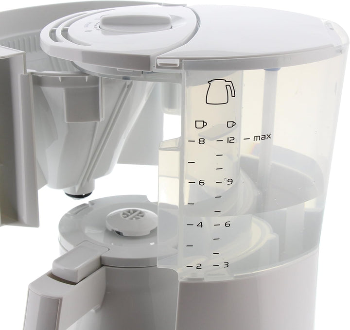 Melitta Enjoy - Cafetieră cu filtru - Cu cană termo - Stop picurare - 8 cești - Alb (1017-05)