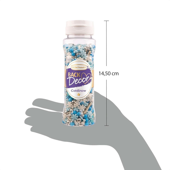 Günthart Backdecor, Mix de sprinkles premium, Cold Snow, 100 grame