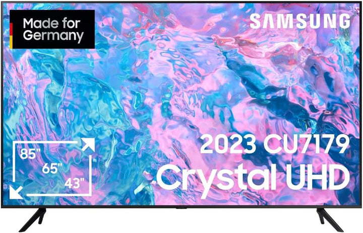 Samsung Crystal UHD 4K DU7179 Fernseher 43 Zoll, TV Mit Purcolor, 4K Upscaling, Crystal Prozessor 4K, Smart TV, GU43DU7179UXZG, Deutsches Modell [2024]