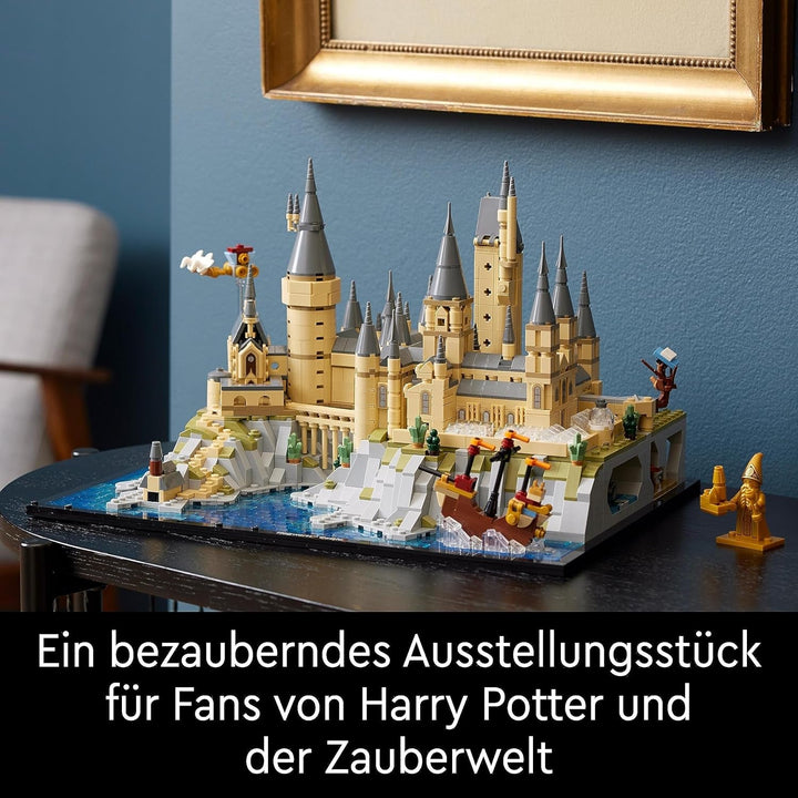 Castelul Hogwarts LEGO Harry Potter cu aripi de castel - set de colecție pentru adulți, inclusiv turnul principal și turnul astronomic, camera secretelor și minifigurina arhitectului - cadou pentru femei - 76419