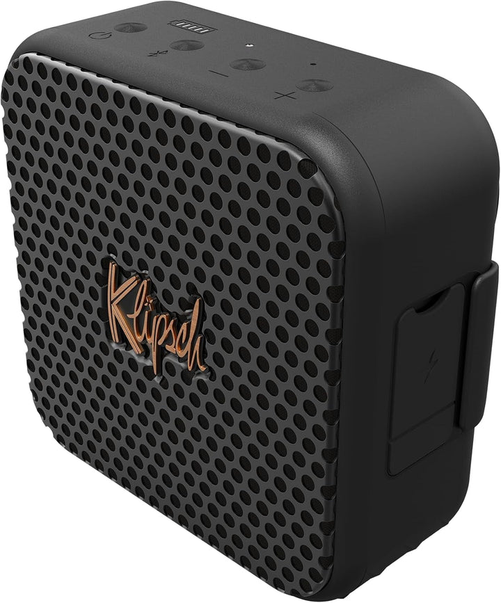 Klipsch Austin, Difuzor Bluetooth portabil cu microfon integrat, Bluetooth 5.3, autonomie 12 ore