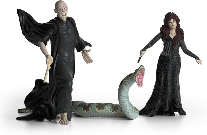 Schleich 42684 Lord Voldemort, Nagini & Bellatrix Lestrange, De la 6 ani, HARRY POTTER - figurină de joacă, 21 X 16 X 18 cm