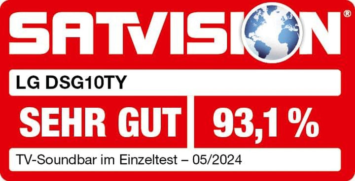 LG DSG10TY 3.1 Dolby Atmos Soundbar (420W) Mit Kabellosem Subwoofer (Wow Cast, HDMI, Bluetooth) [2024], Schwarz