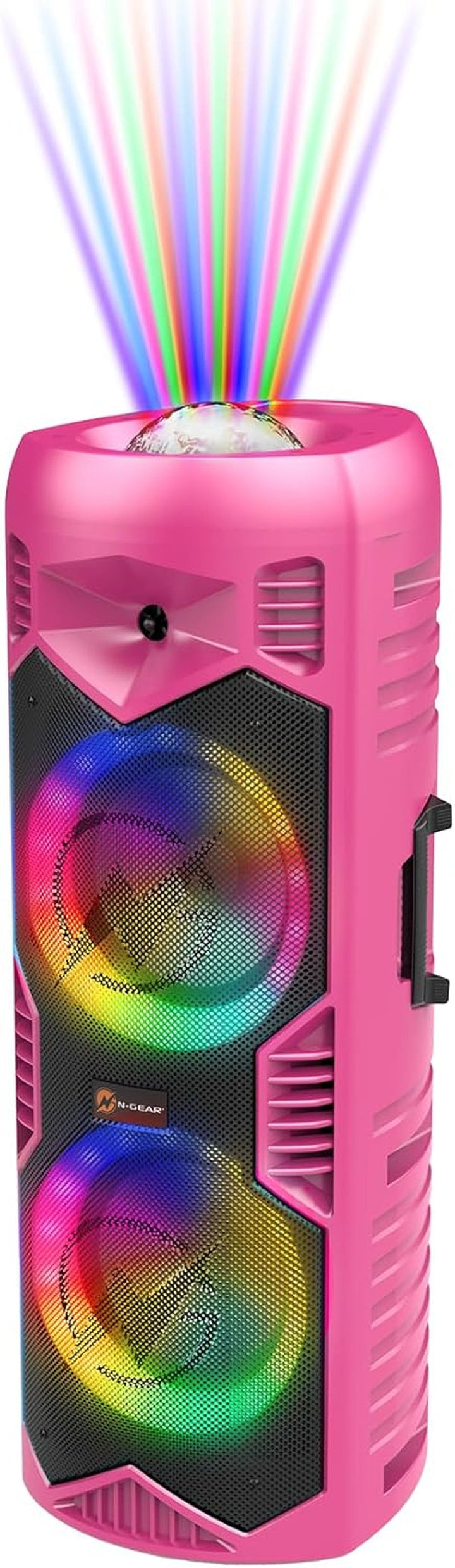 Let'S Go Party 5150 Music Box Bluetooth : Ultimate Party Box cu difuzoare duble 200W 6-Inch - Difuzor portabil de karaoke cu microfon fără fir, 5H Playtime, telecomandă și spectacol de lumini