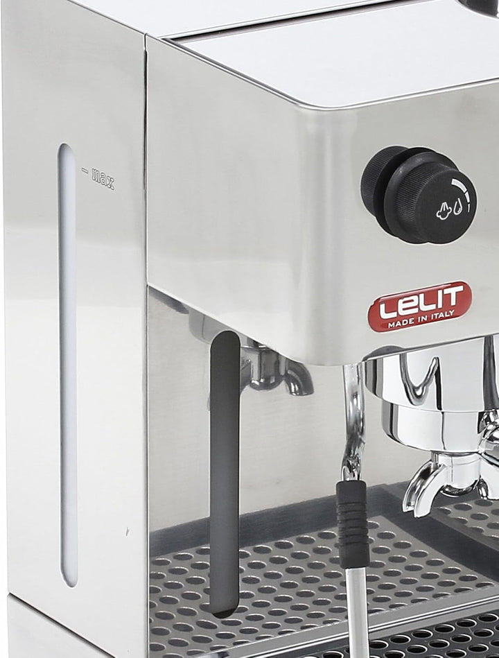 Espressor Lelit Anita - Cu spumator de lapte multidirecțional și râșniță - 2,7 litri - Argintiu