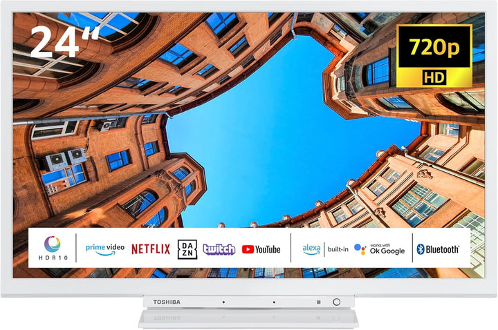 Toshiba 32LK3C64DAW 32 Zoll Fernseher/Smart TV (Full HD, HDR, Alexa Built-In, Triple-Tuner, Bluetooth) - Inkl. 6 Monate HD+ [2023]