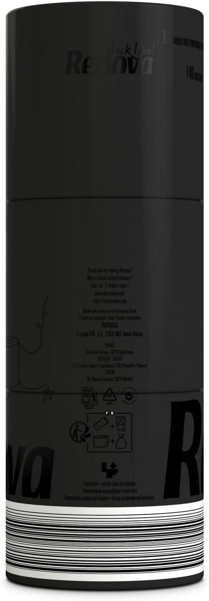 Hârtie igienică Renova Black Label de culoare neagră ( 6 role )