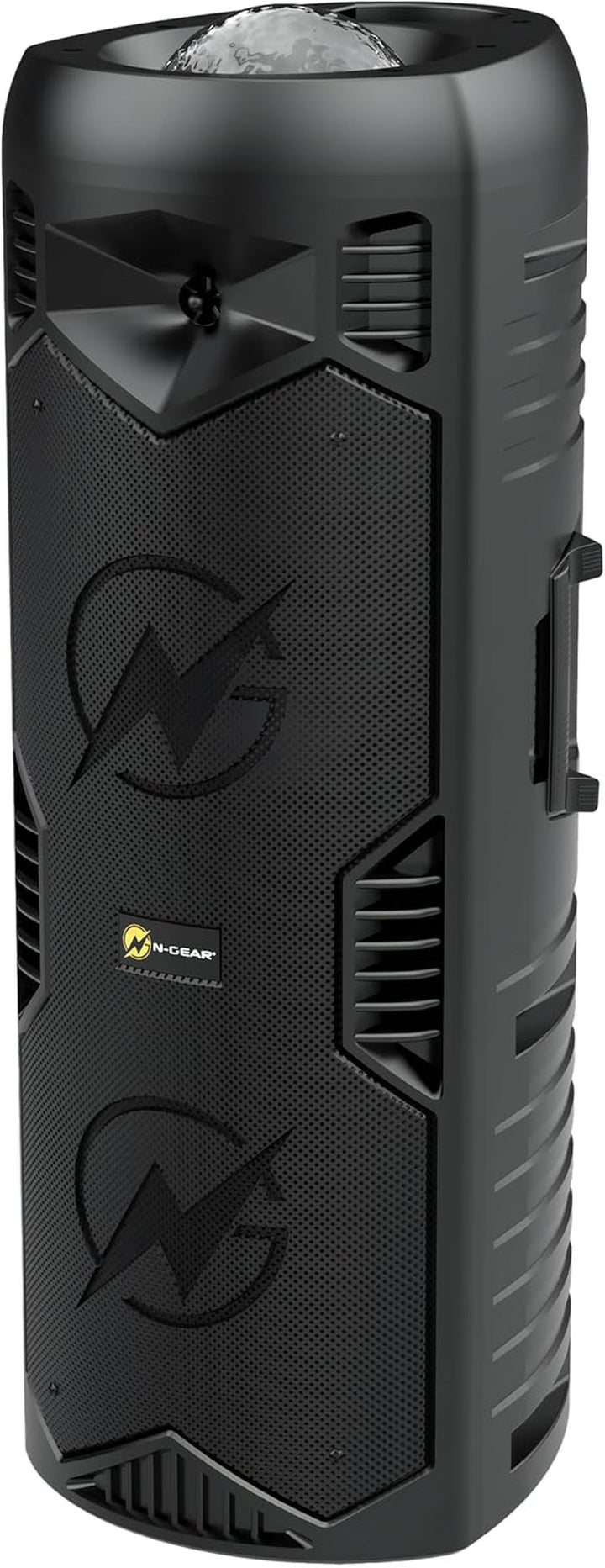 Let'S Go Party 5150 Music Box Bluetooth : Ultimate Party Box cu difuzoare duble 200W 6-Inch - Difuzor portabil de karaoke cu microfon fără fir, 5H Playtime, telecomandă și spectacol de lumini