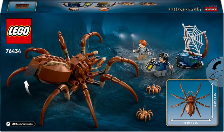 LEGO Harry Potter Aragog în Pădurea Interzisă, set de joacă fantasy cu păianjen, creatură mitică, 2 minifigurine, cadou magic pentru băieți, fete și fani cu vârsta peste 7 ani 76434