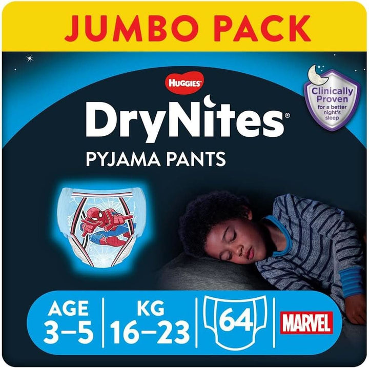 HUGGIES Drynites scutece de noapte, pentru băieți 4-7 ani (17-30 kg), 30 bucăți