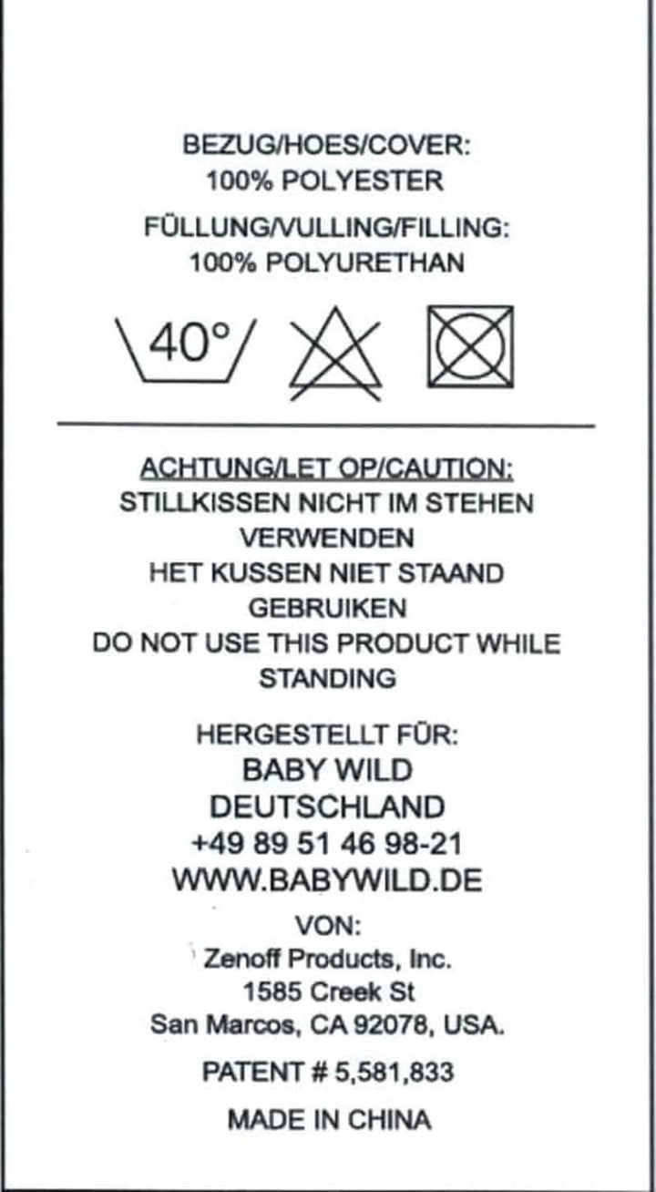 MY BREST FRIEND 0058 Baby Wild - Amerikanisches Stillkissen, Original, Pflegeleicht, Design: Sparkles