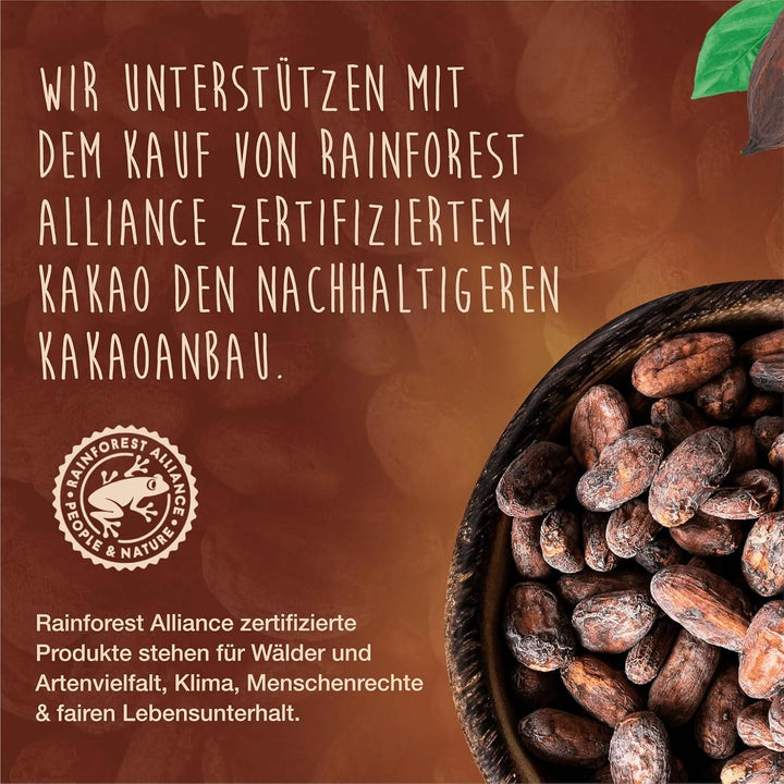 Caotina, pudră de cacao pentru ciocolată caldă cu ciocolată albă elvețiană - cea mai fină cacao durabilă și certificată (6 X 500grame)