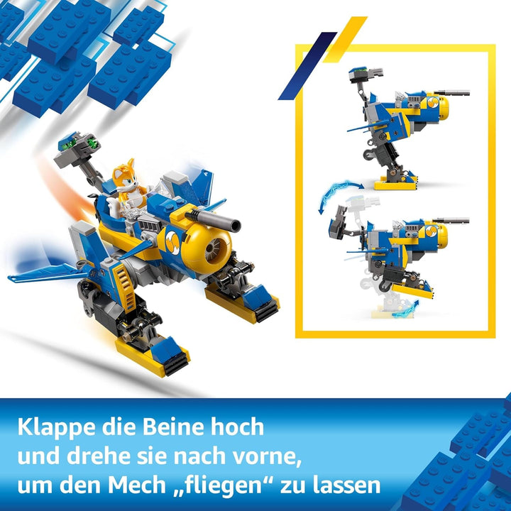 LEGO Sonic the Hedgehog Cyclone Vs. Metal Sonic - Jucărie Mechs de colecționat cu 2 minifigurine de jocuri video - Idee de cadou pentru băieți și fete de la 8 ani și adolescenți fani ai jocurilor 77002