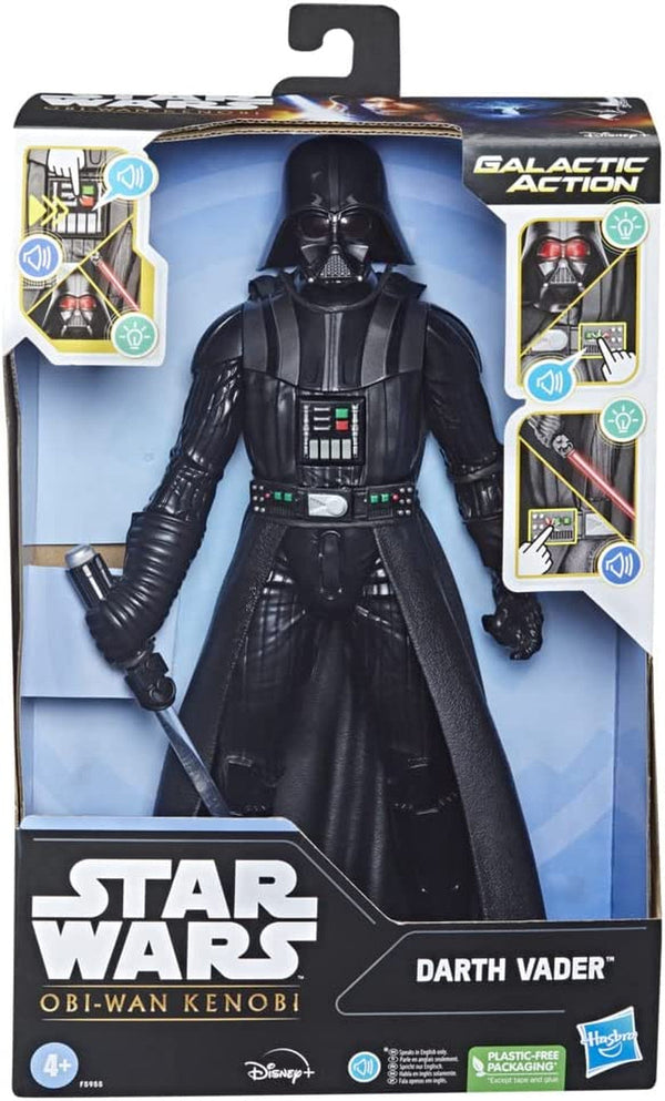 Star Wars Galactic Action Darth Vader, 30 Cm Large Interactive Electronic Action Figure, Jucărie pentru copii 4+