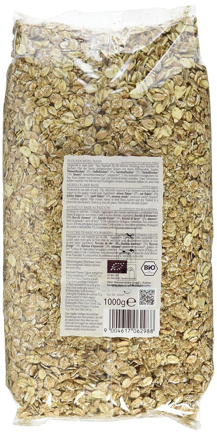 Verival Flocken Basis Müsli - Bio, 6Er Pack (6 X 1 Kg)