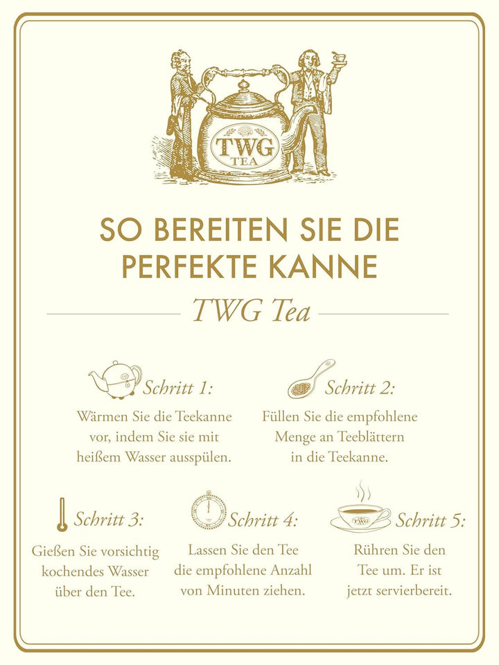 TWG Tea | French Earl Grey | Ceai negru | Bergamotă și flori de albăstrea | Cutie haute couture, 100 g | Set cadou