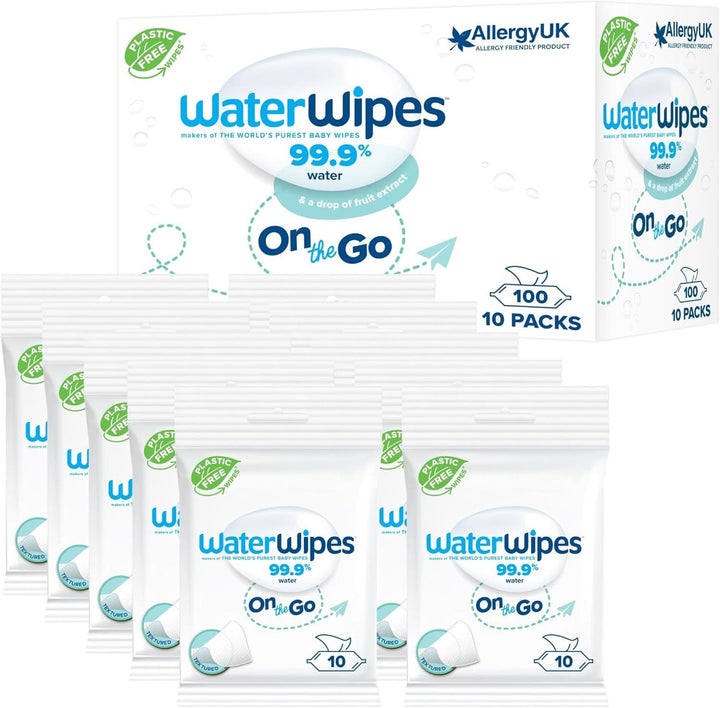 Waterwipes Feuchtigkeitsspendende, Säubernde Baby-Feuchttücher, 360 Tücher (6 Packungen), Mit 99% Wasser & Aloe Vera Extrakt, Feuchttücher Für Gesicht & Körper