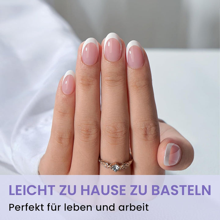 Btartbox Tipuri de Unghii Extra Scurte, Model Migdala – Acoperire Completă cu Gel X Tipuri de Unghii XS Moi pentru Unghii cu Gel – Preformate, Semi-mate, pentru Unghii Late, Salon, 320 Bucăți