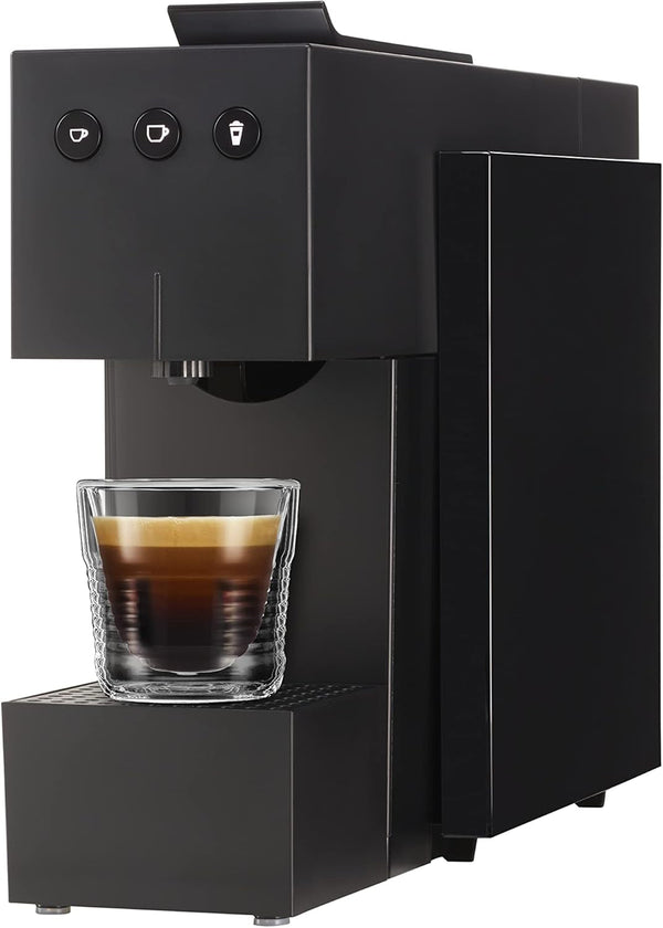 Aparat de capsule K-Fee SQUARE pentru cafea, ceai și cacao | Aparat de cafea compact | Încălzire rapidă | Rezervor de apă de 0,8 litri | 19 bar | Piano Black