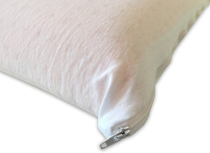 Pereche de perne cu memorie pentru susținerea gâtului Bio Clean Lavabil Igienic Răcire Soia organică Pernă ortopedică Husă de bumbac Pernă Made in Italy