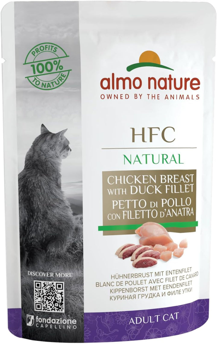 Almo Nature HFC Jelly Hrană umedă pentru pisici cu ton și limbă-de-mare 24Pack (24 X 55G)