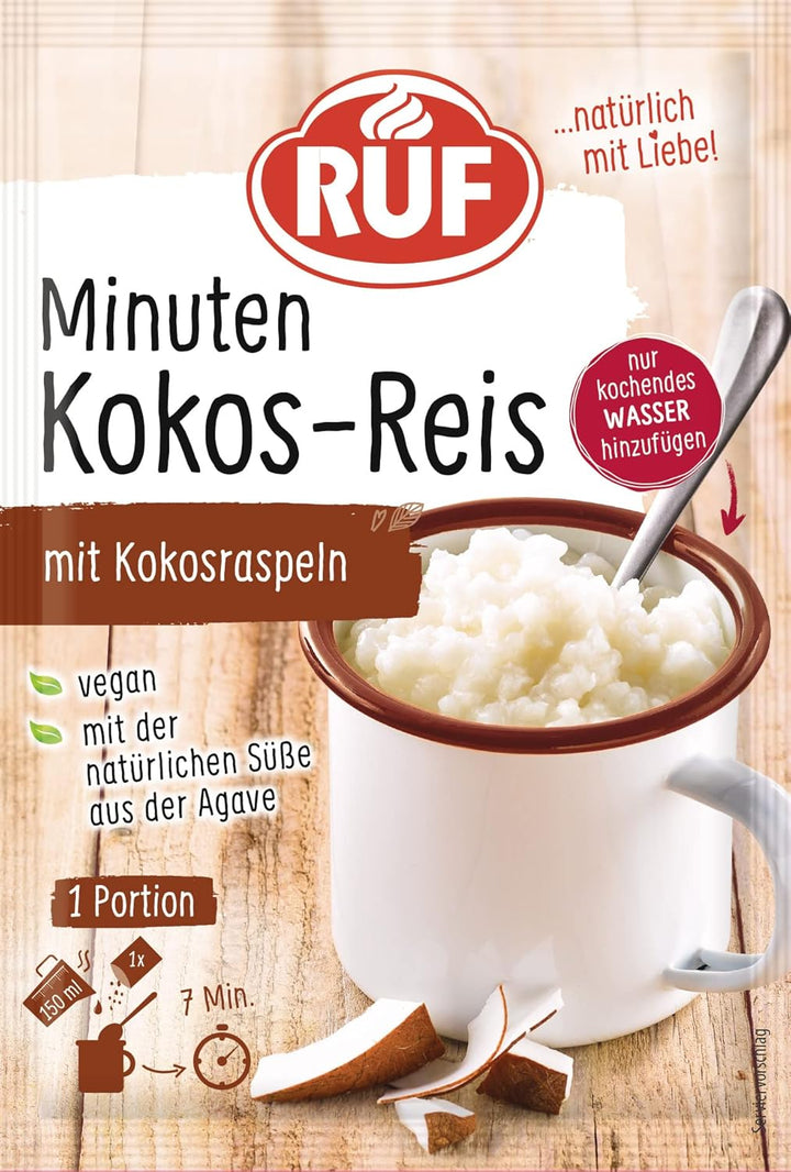 RUF Tassen-Grießbrei Klassisch, Instant Grießbrei Aus Der Tasse, Tassengericht Ideal Für Unterwegs Oder Zwischendurch, Fertig in 5 Minuten, 1 X 58G