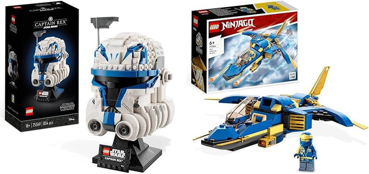 LEGO 75349 Star Wars Captain Rex Helmet Set, modelul Clone Wars de colecționat pentru adulți, seria 2023, piesă suvenir și idee de cadou