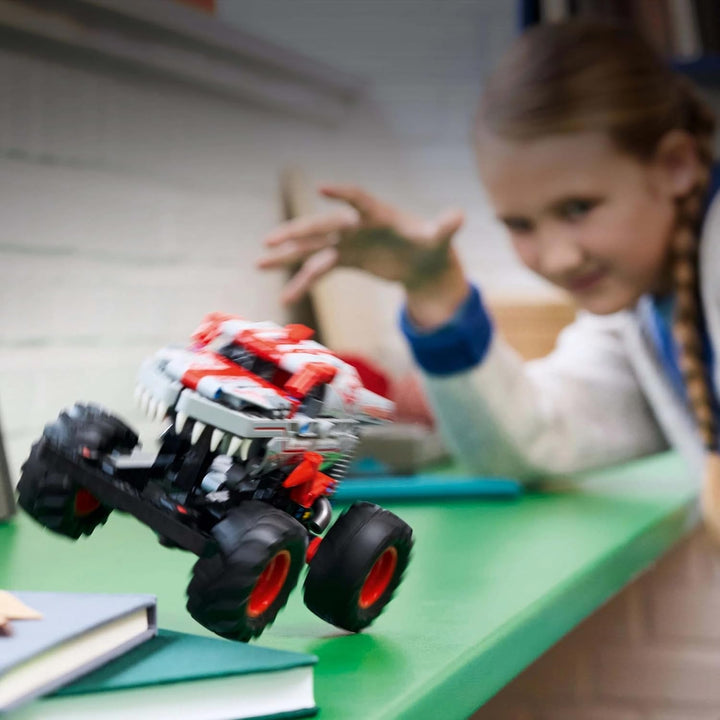 LEGO Technic Monster Jam Thunderroarus, camion monstru de jucărie cu funcție de retragere, jucărie de construcție pentru copii, cadou pentru băieți și fete cu vârsta de 7+ 42200