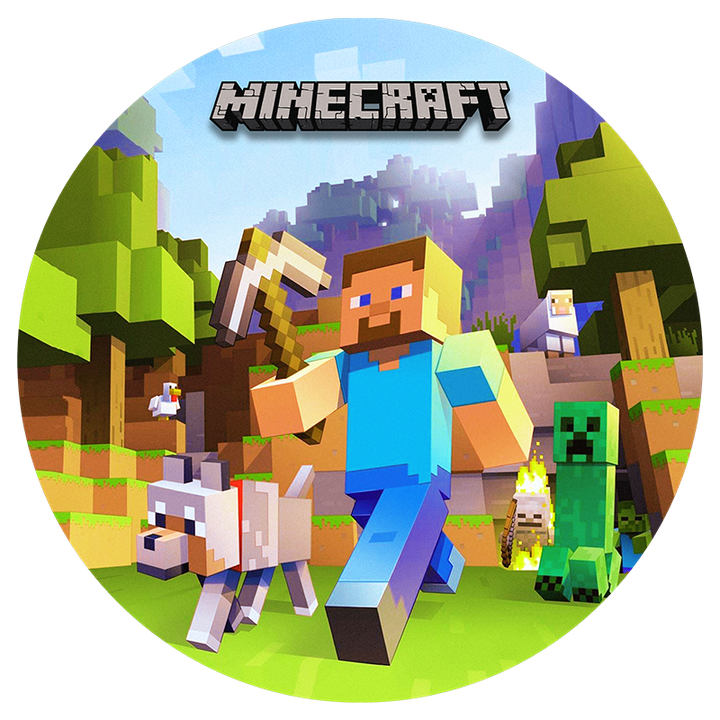 Imagine comestibila, vafa sau icing, Minecraft Imagini comestibile Nati Shop