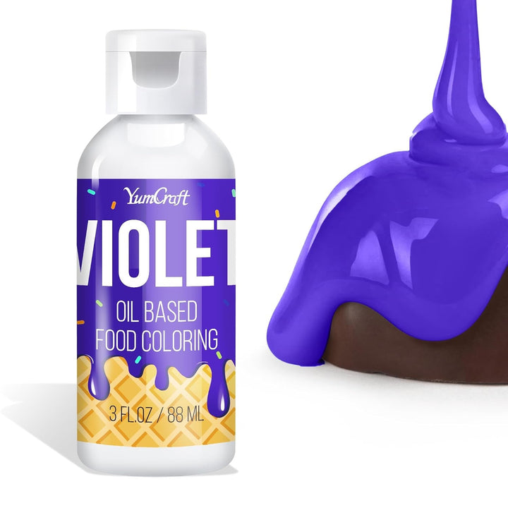 Fettlösliche Lebensmittelfarbe - Ölbasis Lebensmittelfarben Für Schokolade, Buttercreme, Süßigkeiten, Zuckerguss - Konzentrierte Oil Based Food Coloring Zum Backen, Kochen, Fondant (Weiß, 88Ml)