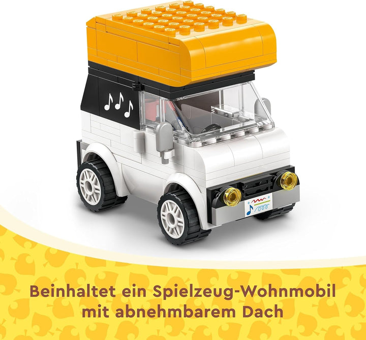 LEGO Animal Crossing K.K. se joacă la bâlci, jucărie de construcție cu cafenea și mașină din jocurile video, playset pentru fete și băieți de la 7 ani, cadou pentru copii 77052