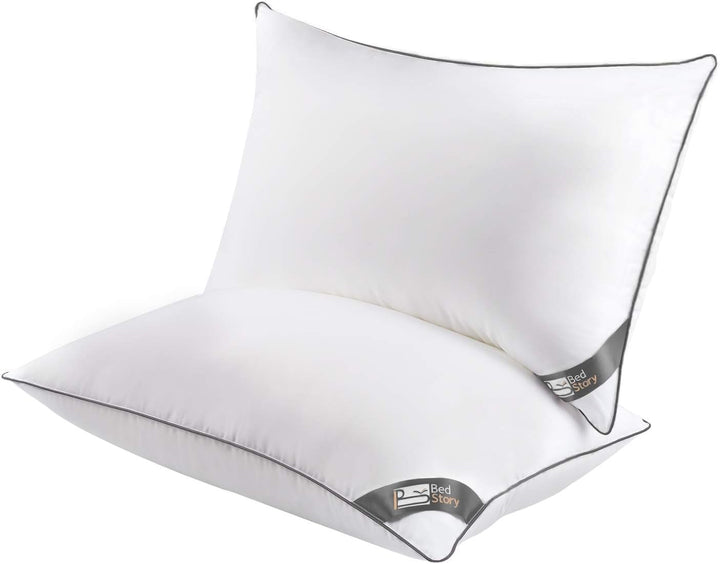 Pernă Bedstory, 50 X 70 Cm, 2 bucăți, Rezistent la mușcături, Respiră transpirația, Hipoalergenic, Umplutură: 100% fibră de poliester, Ultra-confort și confort moale și suport excelent