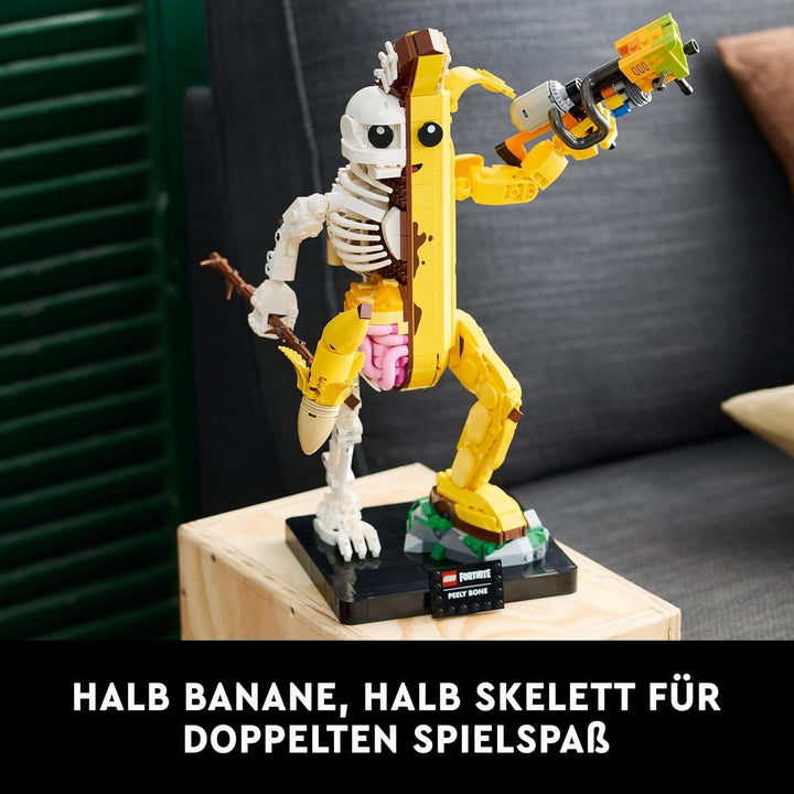 LEGO Fortnite bone shali - Inclusiv aruncător de vopsea și târnăcop pentru bătut boluri - Obiect de colecție pentru fanii jocurilor video - Set de construcție pentru adulți ca decor pentru casă sau birou - 77072