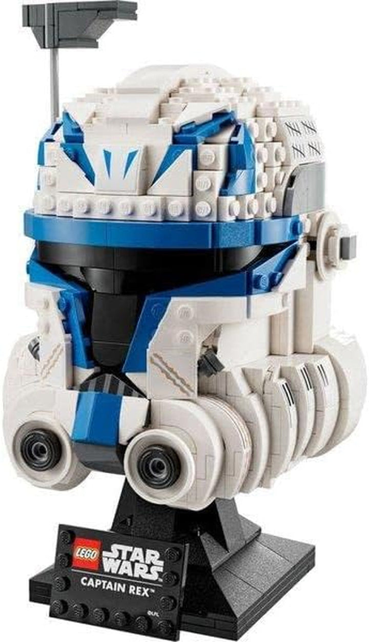 LEGO 75349 Star Wars Captain Rex Helmet Set, modelul Clone Wars de colecționat pentru adulți, seria 2023, piesă suvenir și idee de cadou