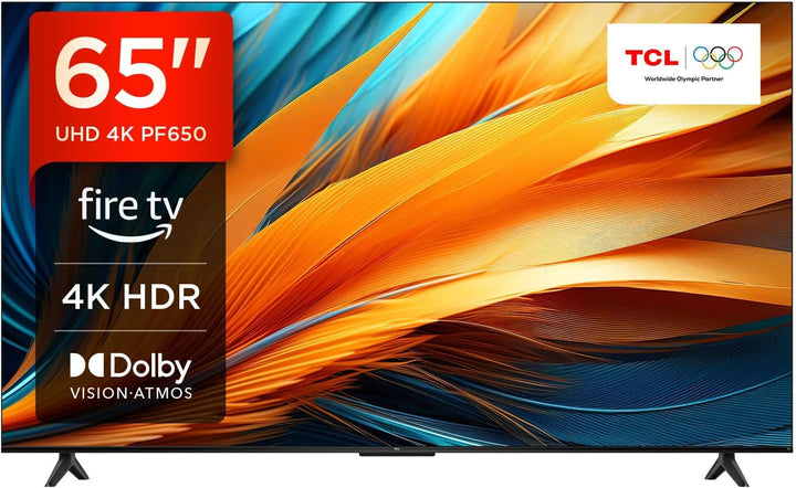 TCL 43T6C 43 Zoll QLED 4K HDR Fernseher, Smart Fire TV Mit Dolby Vision & Atmos, HDR10+, Sprachbefehl Funktion & Ask Alexa