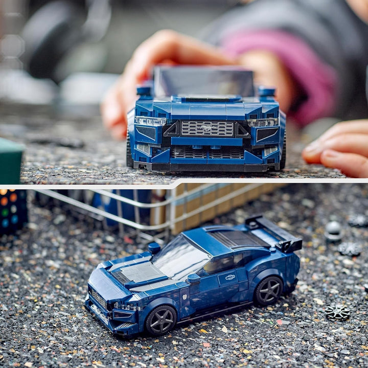 LEGO Speed Champions Ford Mustang Dark Horse Sports Car, jucărie auto cu minifigurine de construit, jucat și expus pentru copii, cadou pentru băieți, fete și fani auto de la 9 ani 76920