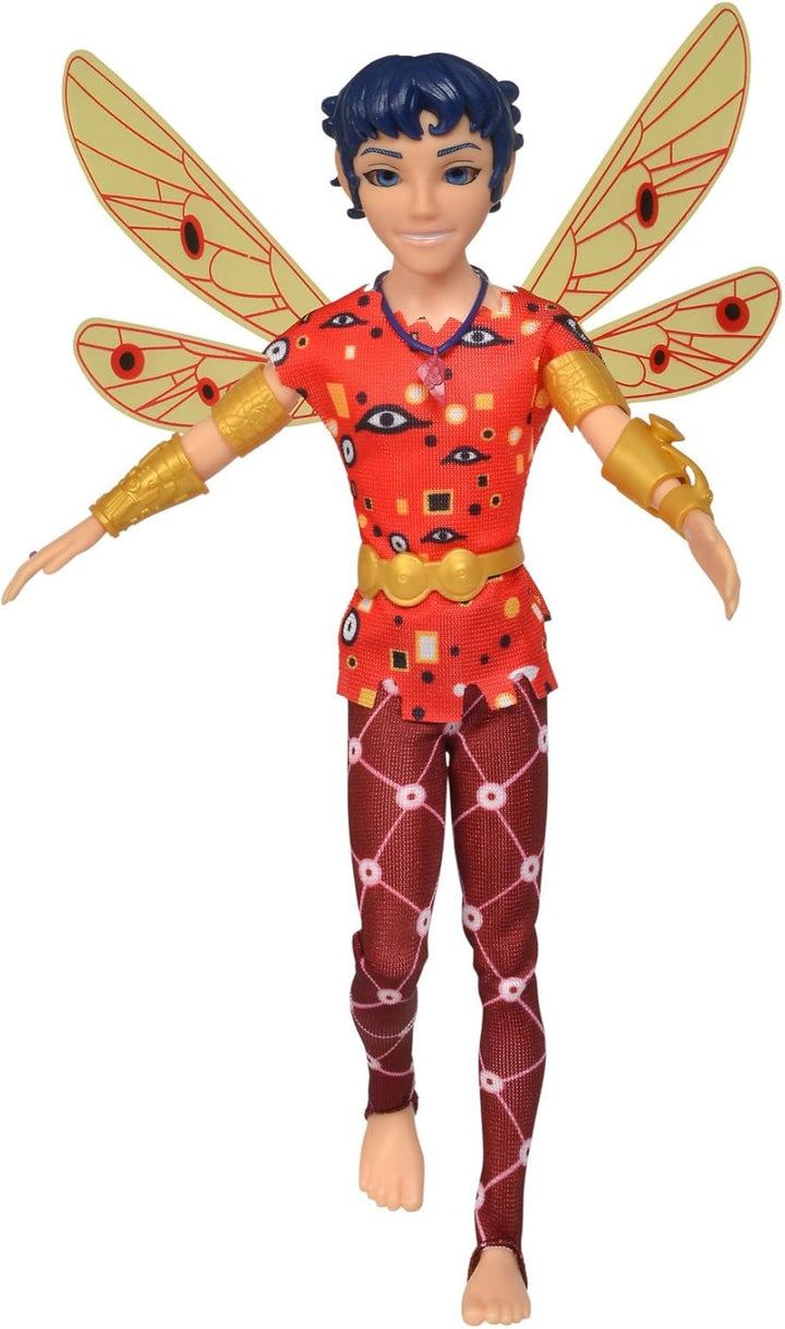 Simba 109480091 - Mia an Me Dressing Doll Mo, Elf cu aripi și picioare mobile, accesorii 6X și inel de prietenie, 24.5Cm, de la 3 ani [Exclusiv pe Amazon]