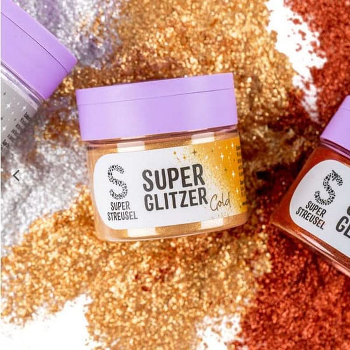 Super Streusel, Super Glitter Powder Gold, glitter pudra, auriu, 10 grame