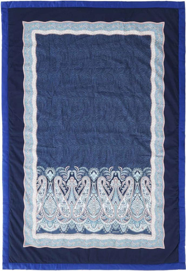 BASSETTI bumbac carouri SABBIONETA culoare BLUE B3 dimensiunea 135X190