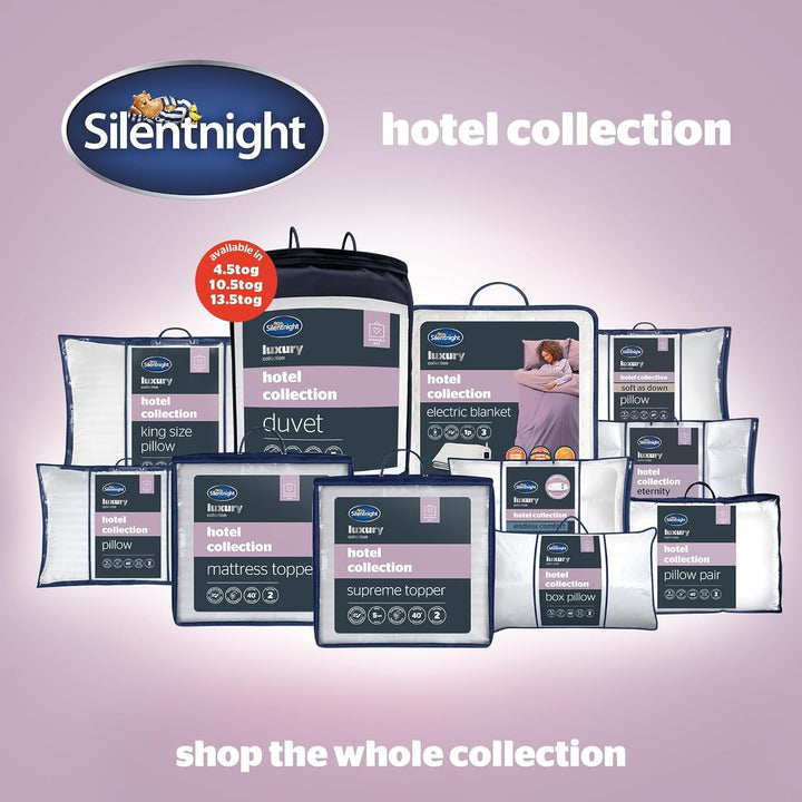 Pernă de susținere Silentnight Luxury Hotel Collection - pernă de susținere a spatelui și laterală de calitate hotelieră cu design cu pereți de cutie pentru susținere suplimentară a capului, gâtului și umerilor - 1 buc
